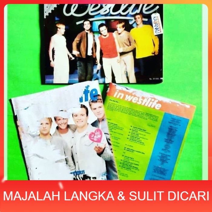 Paket Majalah KAWANKU Dll Cover WESTLIFE Langka
