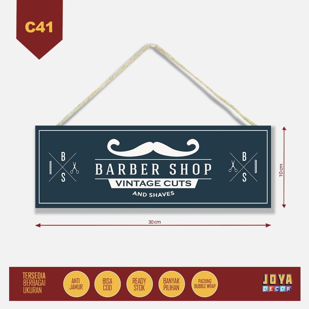 

Sign Board Papan Petunjuk Barbershop CC41