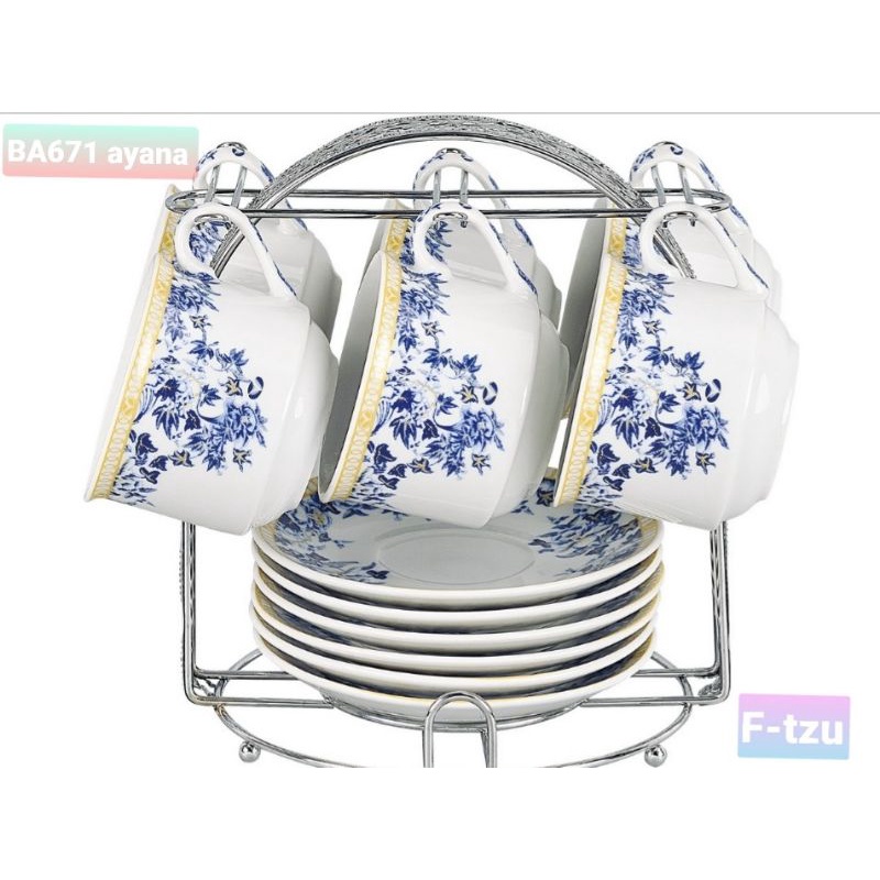 Cangkir set BA671 motif Ayana merek vicenza