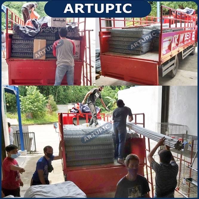Kandang Ayam Petelur Baterai 4 Pintu Galvanise ARTUPIC 8 Ekor Ayam Layer Petelur Readystock Banyak