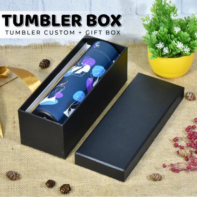 ✅Populer TUMBLER CUSTOM GIFT BOX BOTOL MINUM CUSTOM PRINT UV - TUMBLER BOX - TRAVEL, BOX CUSTOM