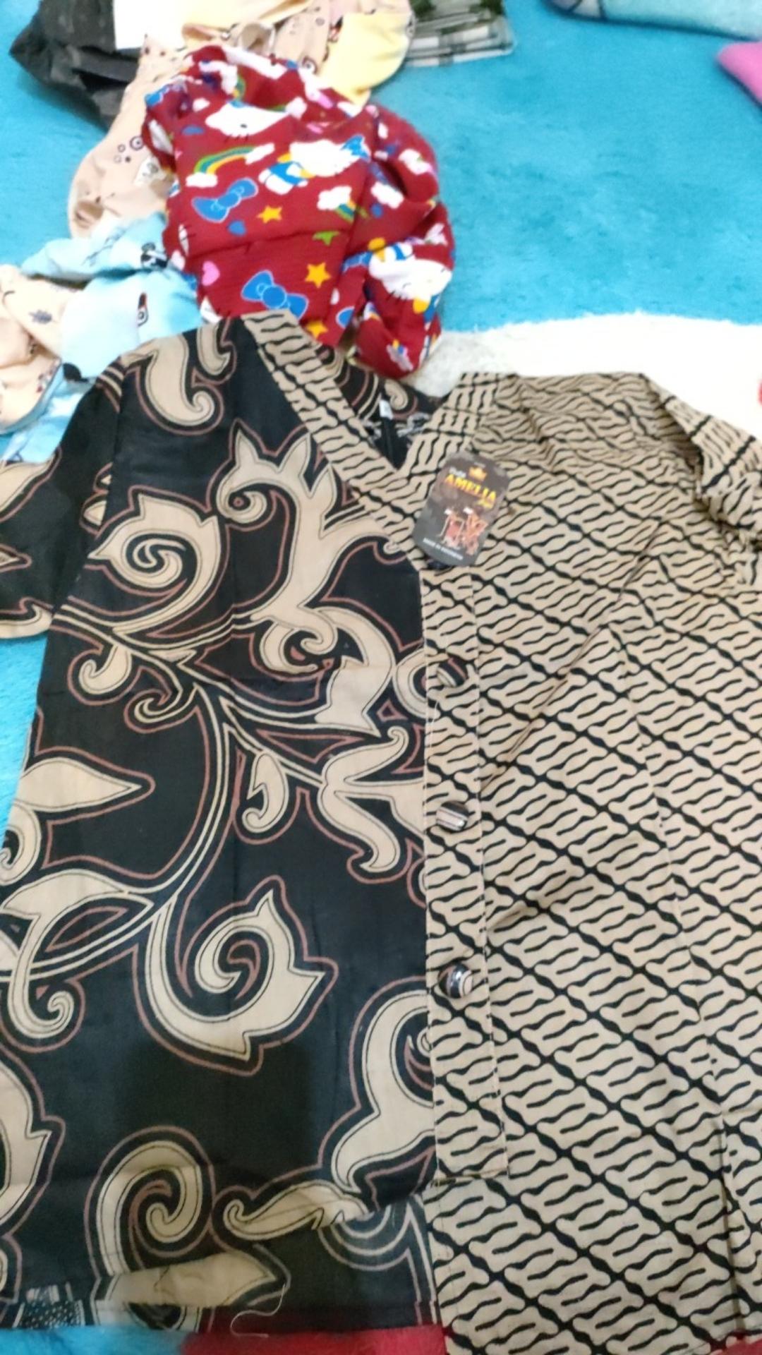 Blus Batik Ukel Junjing Atasan Wanita Casual Formal Seragaman Kantoran Katun Work Outfit