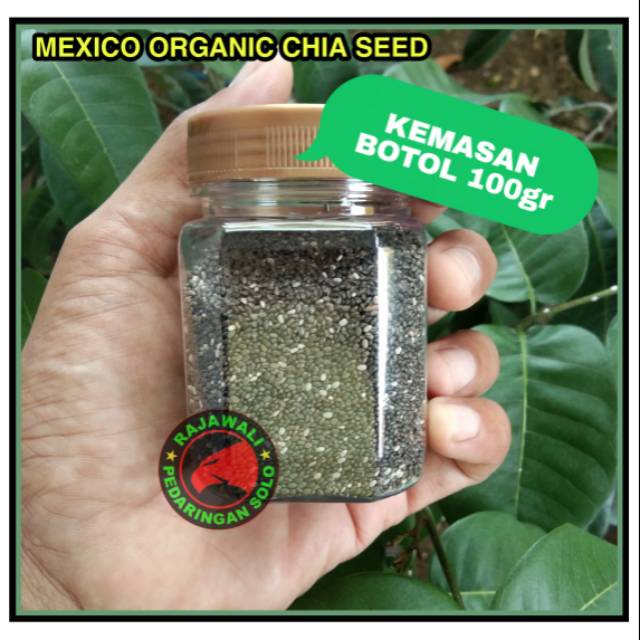 

CHIA SEED ORGANIK 100GR BOTOL REMPAH MEXICO - JSR CHIA SEED SELASIH