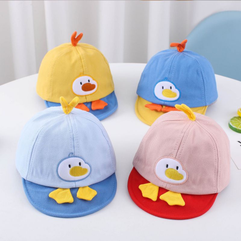 Topi baseball bayi bebek quack duck lucu import