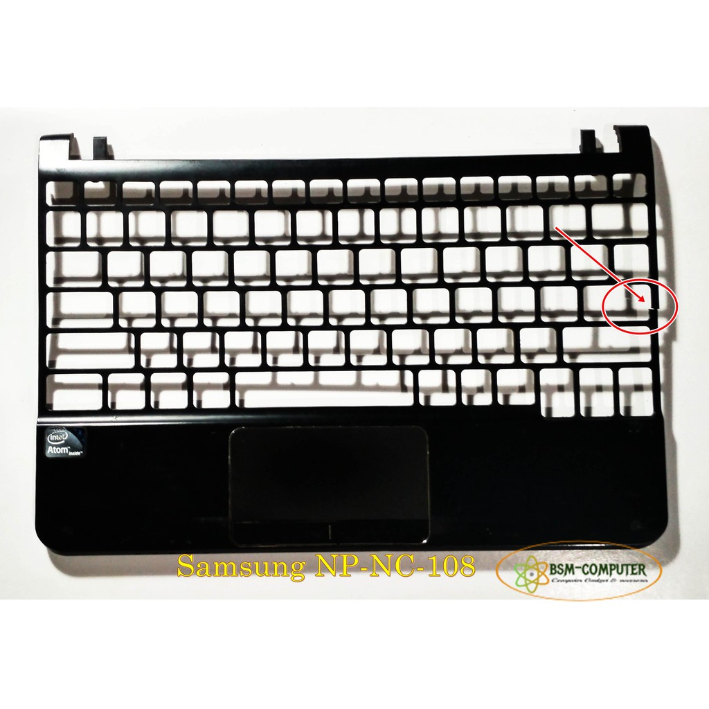 FREE-ONGKIR Casing frame keyboard dan touchpad trackpad notebook Samsung NP-NC-108 atau NP NC 108