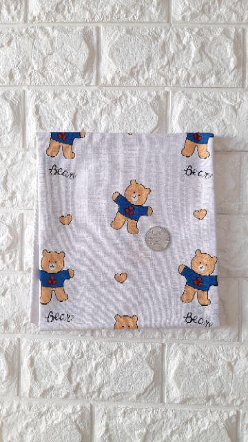 Lovely Bear - Kain Sprei Katun Lokal Meteran Star Bintang Kecil