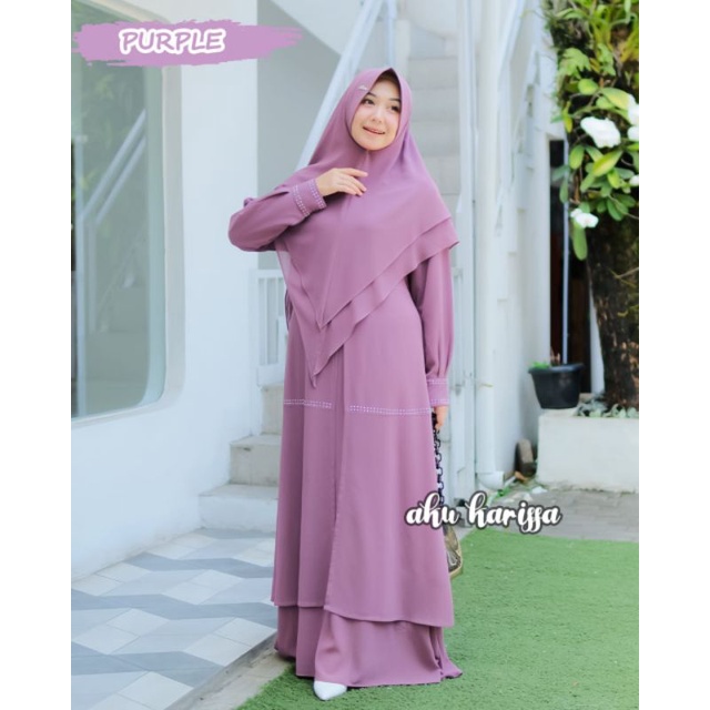 TERBARU AZEERA SET HIJAB CERUTY ORIGINAL BY AKU KARISSA/ GAMIS SYARI SET/ BUSUI FRIENDLY