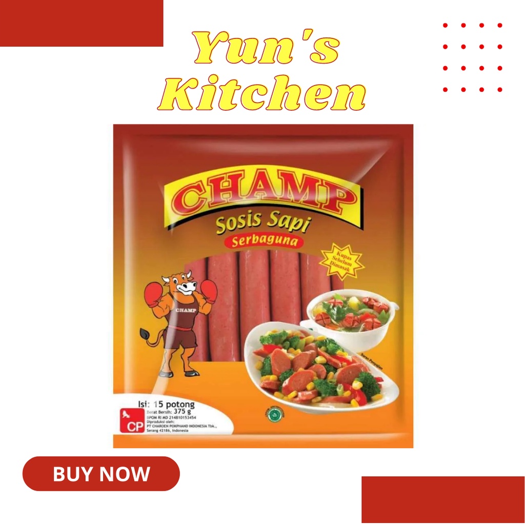 

Champ Beef Sausage - Sosis Sapi Serbaguna - Frozen Food