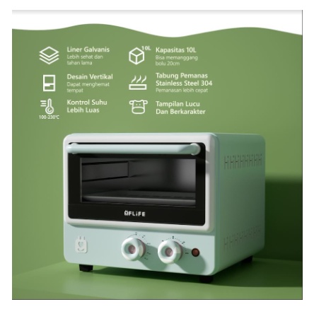 Oven Listrik Mini Milky Flife OV-10H By Powered GREE INDONESIA