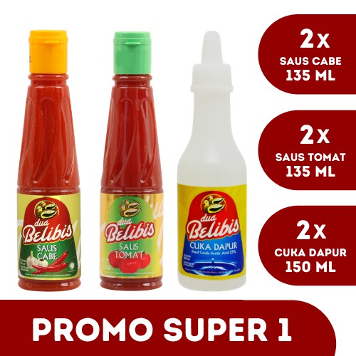 

PROMO SUPER-1 DUA BELIBIS (ONLINE) CABE 135 2 PCS + TOMAT 135 2 PCS + CUKA 150 2 PCS