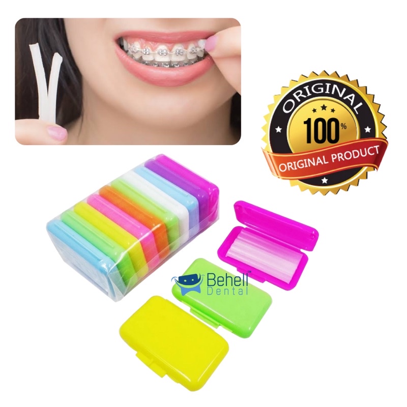 WAX ORTHO BEHEL Pencegah Sariawan Lilin Dental kawat gigi orthodontic gum untuk bracket buccal tube