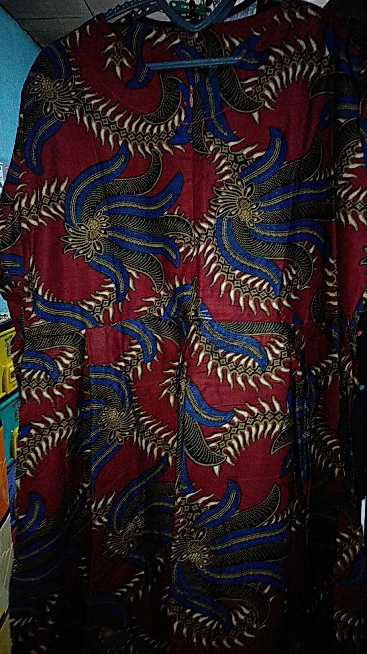 Gamis Batik (cod) Manggar Gamis Batik Pesta Model Terbaru