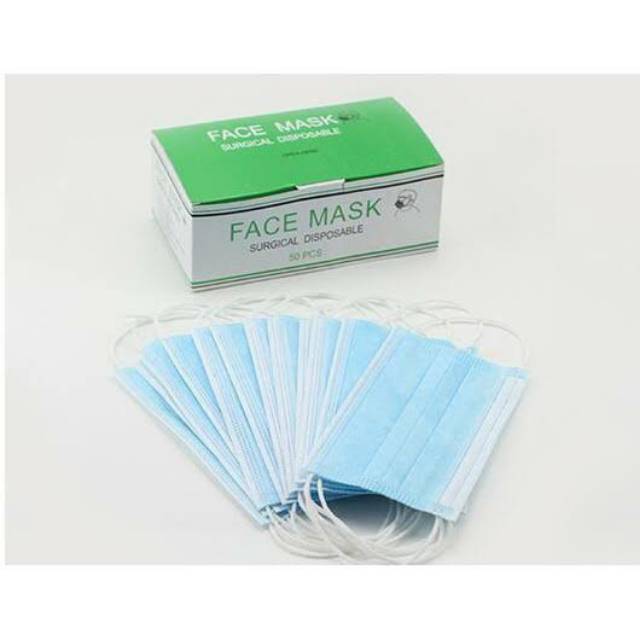 Disposable Mask Earloop 3 Ply Masker Ada Sertifikat keamanan M12