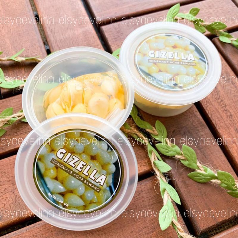 GIZELLA ACAR BAWANG PUTIH TUNGGAL - 30gr- BAWANG PUTIH LOKAL