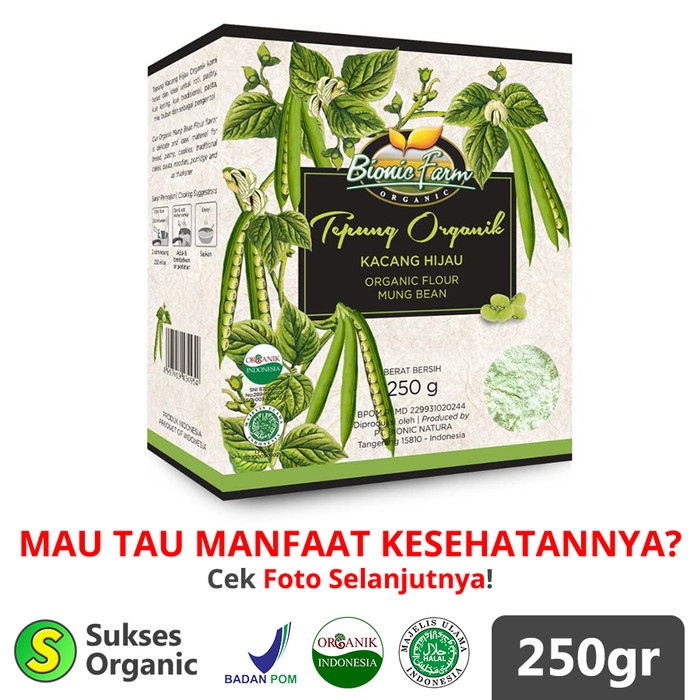 

Ketan-Beras-Tepung- Tepung Kacang Hijau Organik Mpasi | 250Gr | Bionic Farm -Tepung-Beras-Ketan.