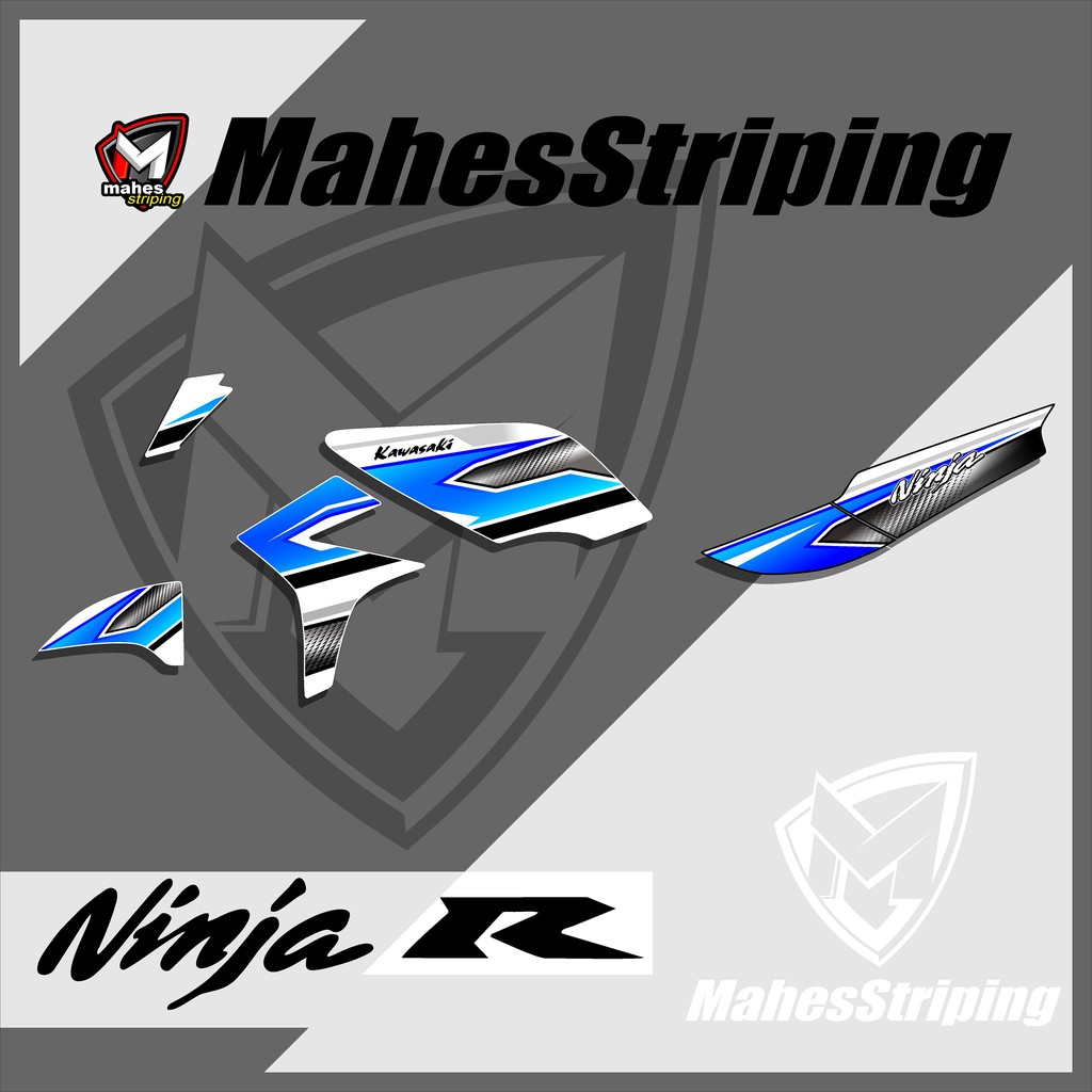 Striping Ninja R Stiker Variasi List Motor Motif Racing Mhs 01 03 Shopee Indonesia