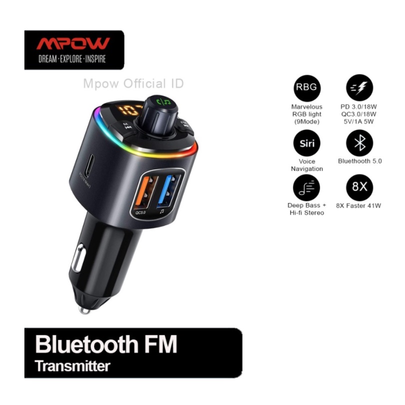 VTIN FM Transmitter / Bluetooth forCar GEBH466AD