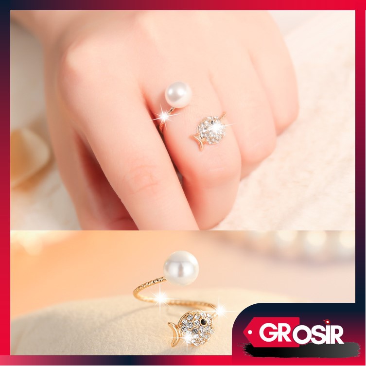 Grosir - C828 Cincin Love /  Cincin Wanita / Cincin Bunga / Cincin Fashion / Fashion Perhiasan Wani