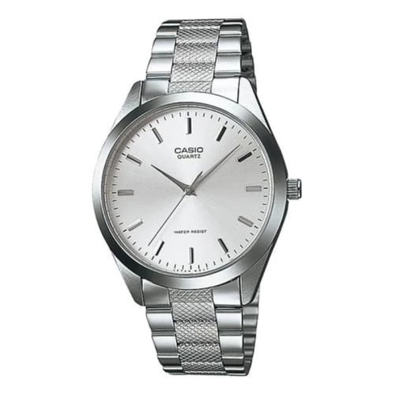 CASIO MTP-1274D-7ADF FULL SILVER JAM TANGAN PRIA ORIGINAL BUKAN BM