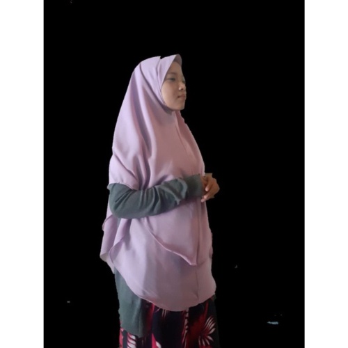 KHIMAR SYAR'I 2 LAYER JILBAB INSTAN SYARI GROSIR MURAH KERUDUNG DOUBLE LAYER  NON PET ANTEM HIJAB Promo