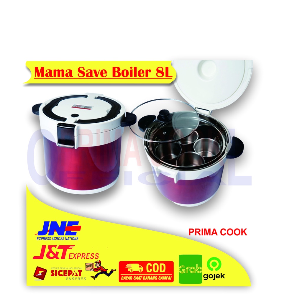 PRIMA COOK - Mama Save Boiler 8 Liter - Alat Masak Hemat Energi