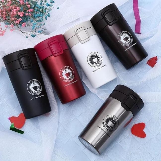 Laris ! BOTOL TERMOS UNIK BENTUK KOPI / BOTTLE TUMBLR TUMBLER HOT &amp; COOL 380 ML