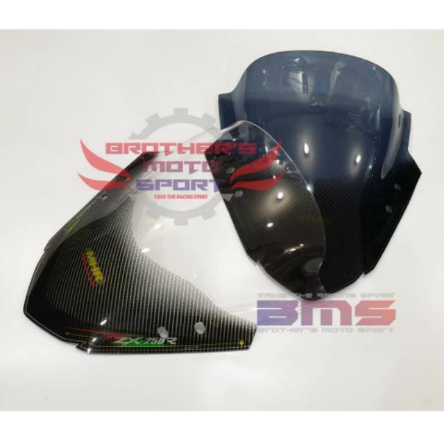 windshield ninja 250fi visor MHR karbon ninja 250fi visor NINJA 250FI