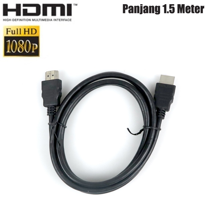 Kabel HDMI to HDMI 1080p 3D For Set Top Box Tv Monitor PC Laptop Panjang 1.5 Meter Original