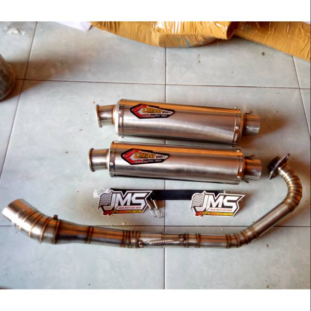 Knalpot creampy for jupiter mx new .mx old . Spec bore up