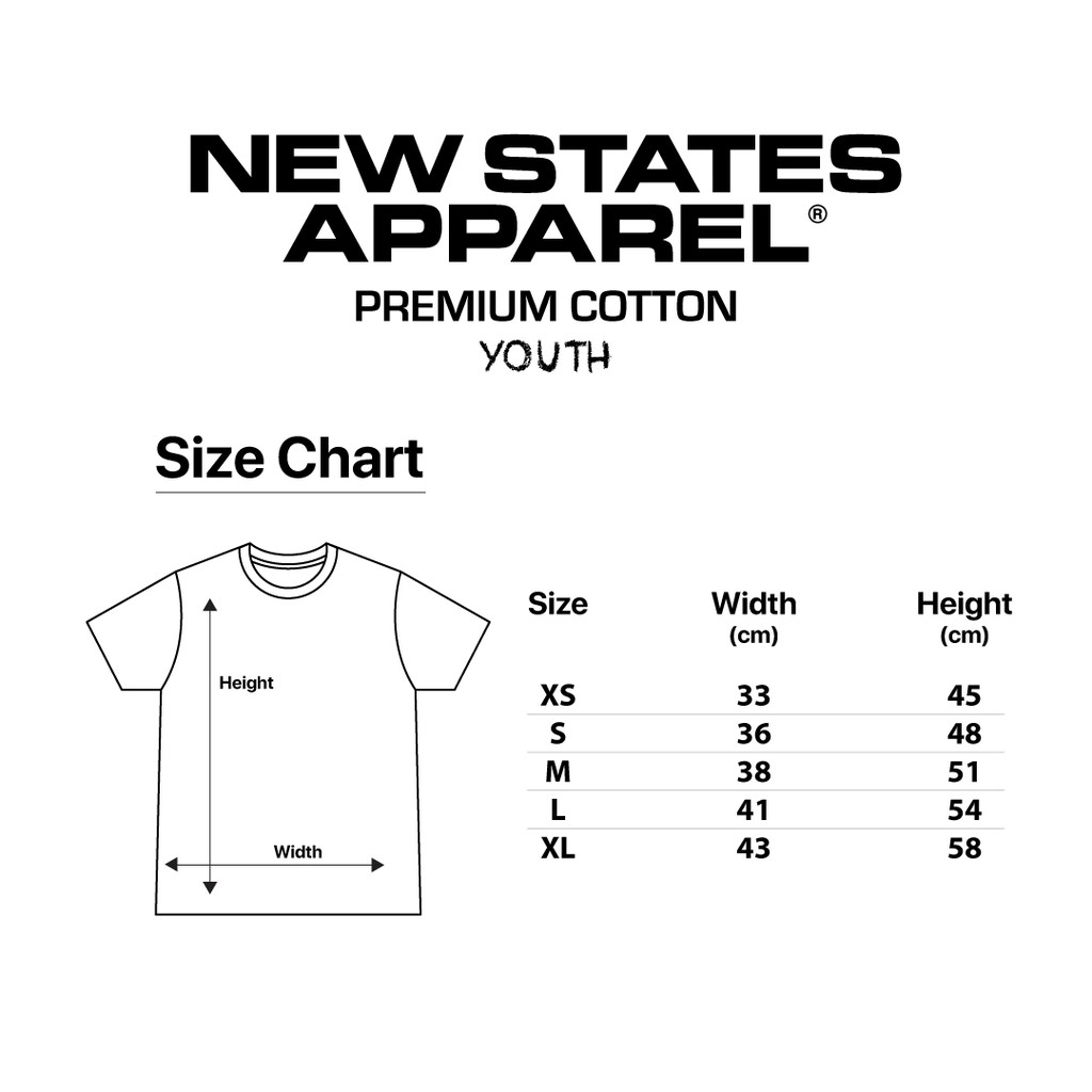 Kaos Polos Anak New States Apparel Premium Cotton 72Y00 Cotton Combed 24S Bahan Adem Dan Lembut (Part 2) Warna Terbaru