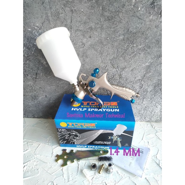 TORA HVLP Spray Gun Spraygun Semprotan Angin Cat Tabung Atas 600cc