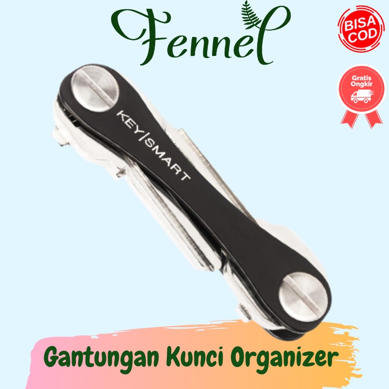 Gantungan Kunci Keysmart Organizer ST2678 Hitam