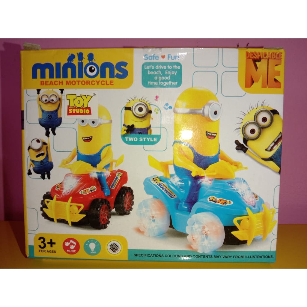 motor minion baterai / mainan anak / mainan motor