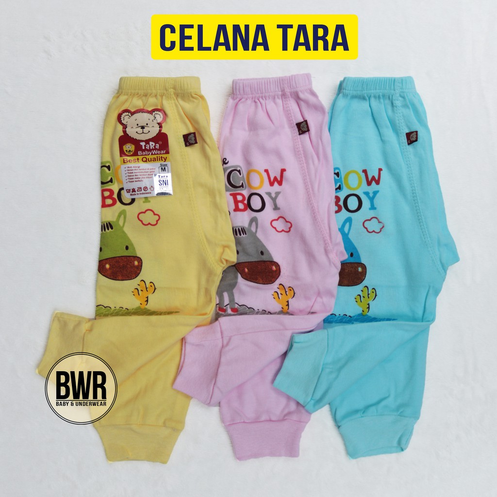 [ 3pc ] Celana Panjang TARA WARNA [ II A9 - D9 ] Celana anak dan bayi newborn pempers S,M,L,XL - Bwr