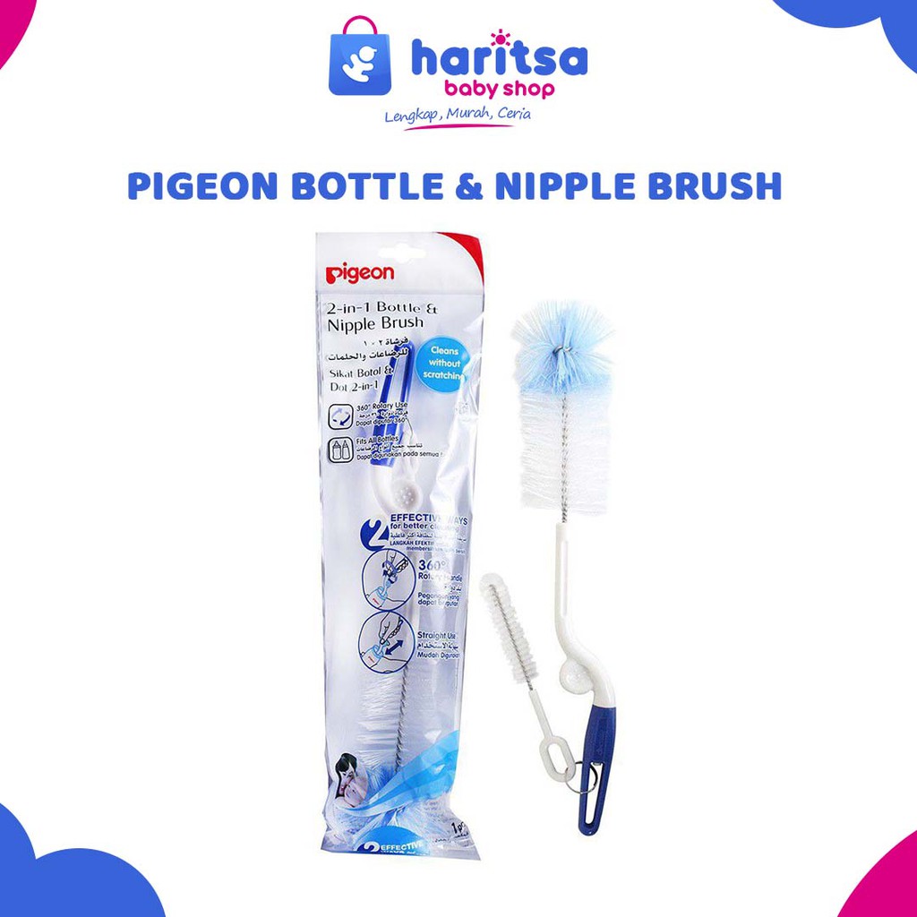 Pigeon Bottle And Nipple Brush / Sikat Botol Susu Bayi