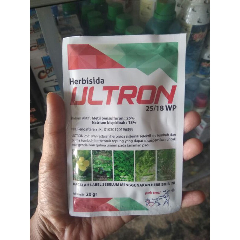 ULTRON HERBISIDA 20GR // ULTRON 25/18WP PAK TANI