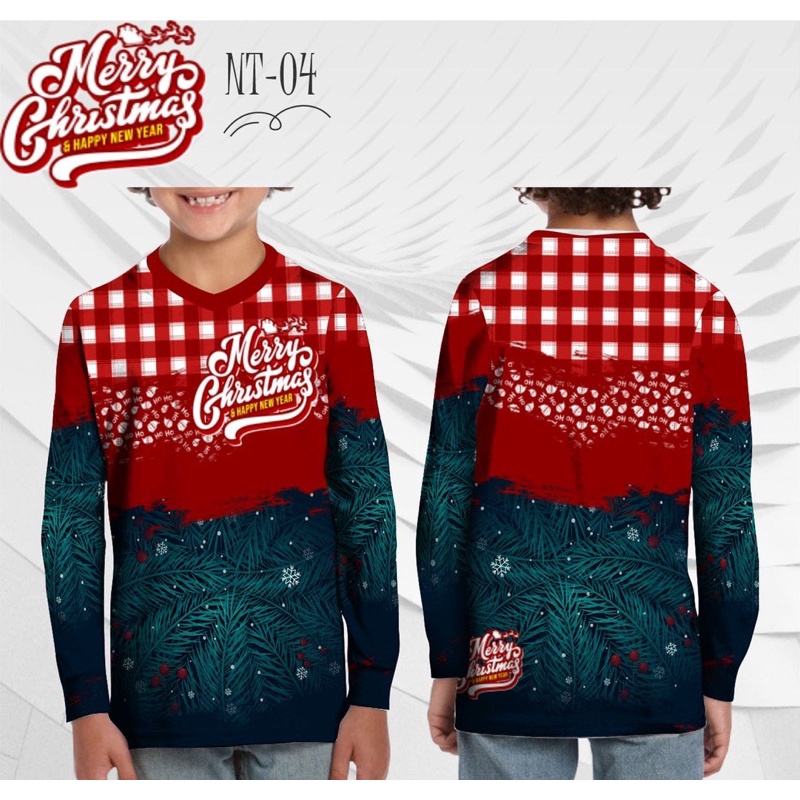 kaos santa kaos natal jersey natal terbaru 2021 custom nama dan logo
