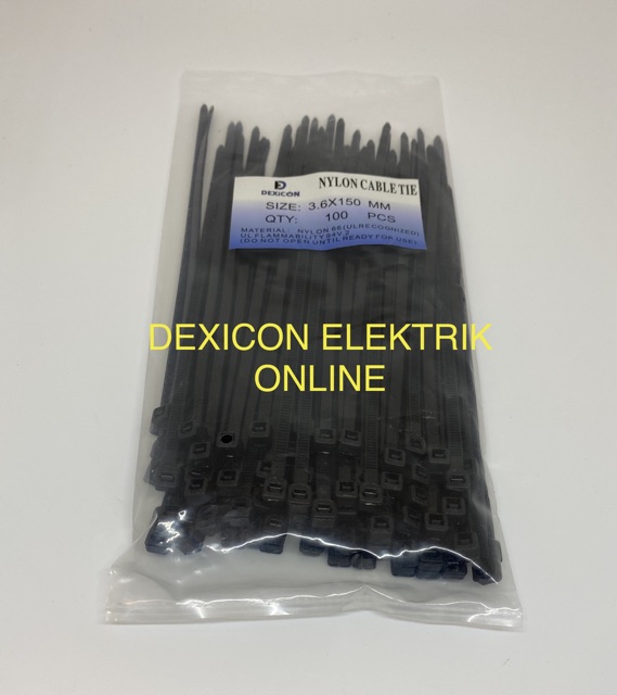 Kabel ties 15 cm x 3.6 mm/cable ties/ties/tali ties/kabel pengikat/kabel serut/ties grosir murah