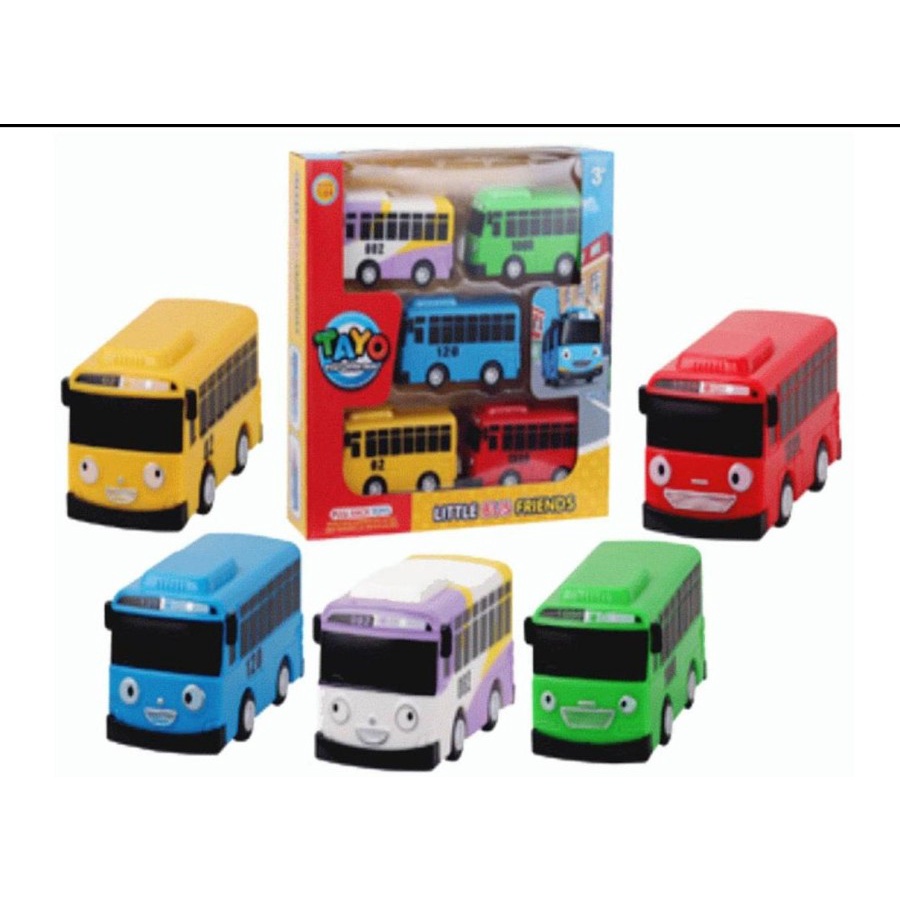 Mainan Bus Tayoo 5 Pcs Little Bus Friends No.2088