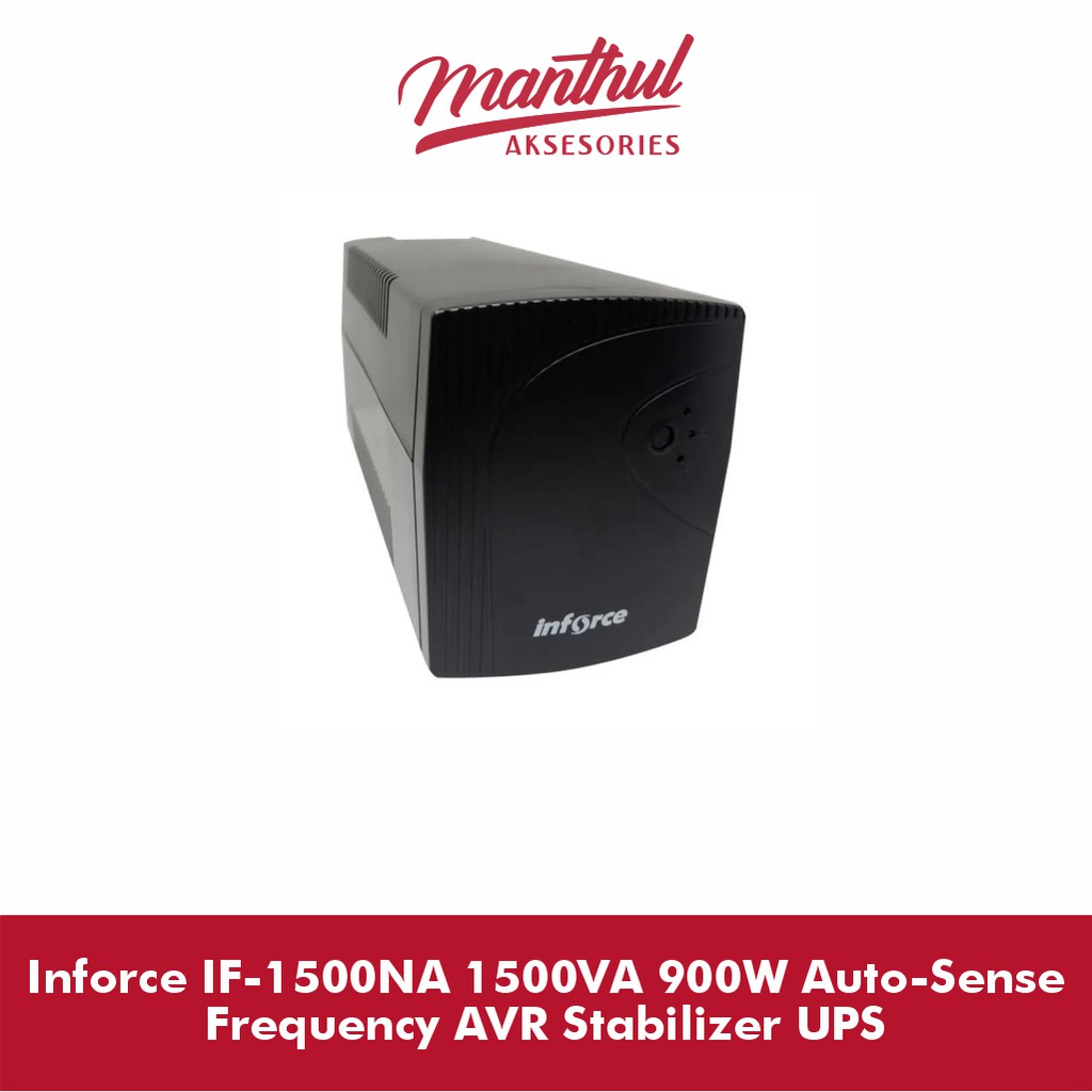 Inforce IF-1500NA 1500VA 900W Auto-Sense Frequency AVR Stabilizer UPS