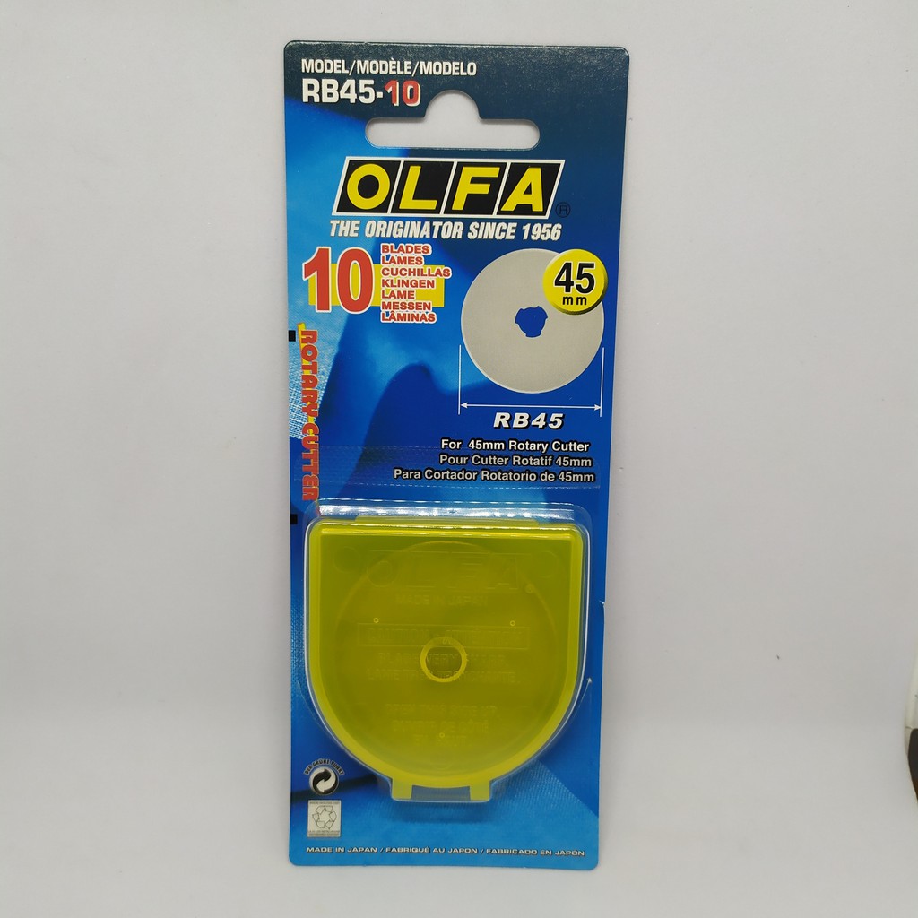 

Promo Olfa RB45-10 Refill Rotary Cutter 45 mm RB-45 (10Pcs/Pack) Spare Blade