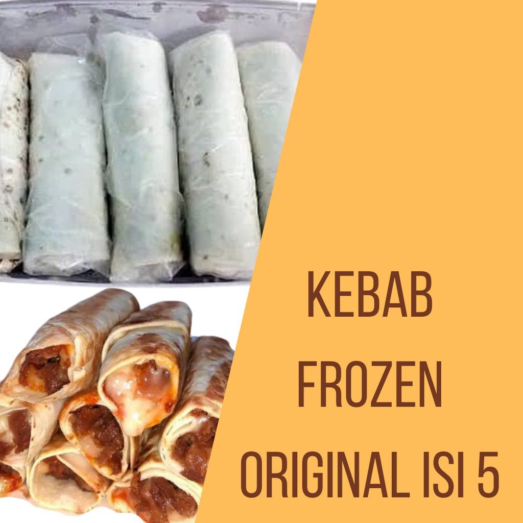 

Kebab Frozen/Kebab Frozen Original Isi 5/ Kebab Frozen Saos Pedas/Kebab Frozen Jumbo Full Daging