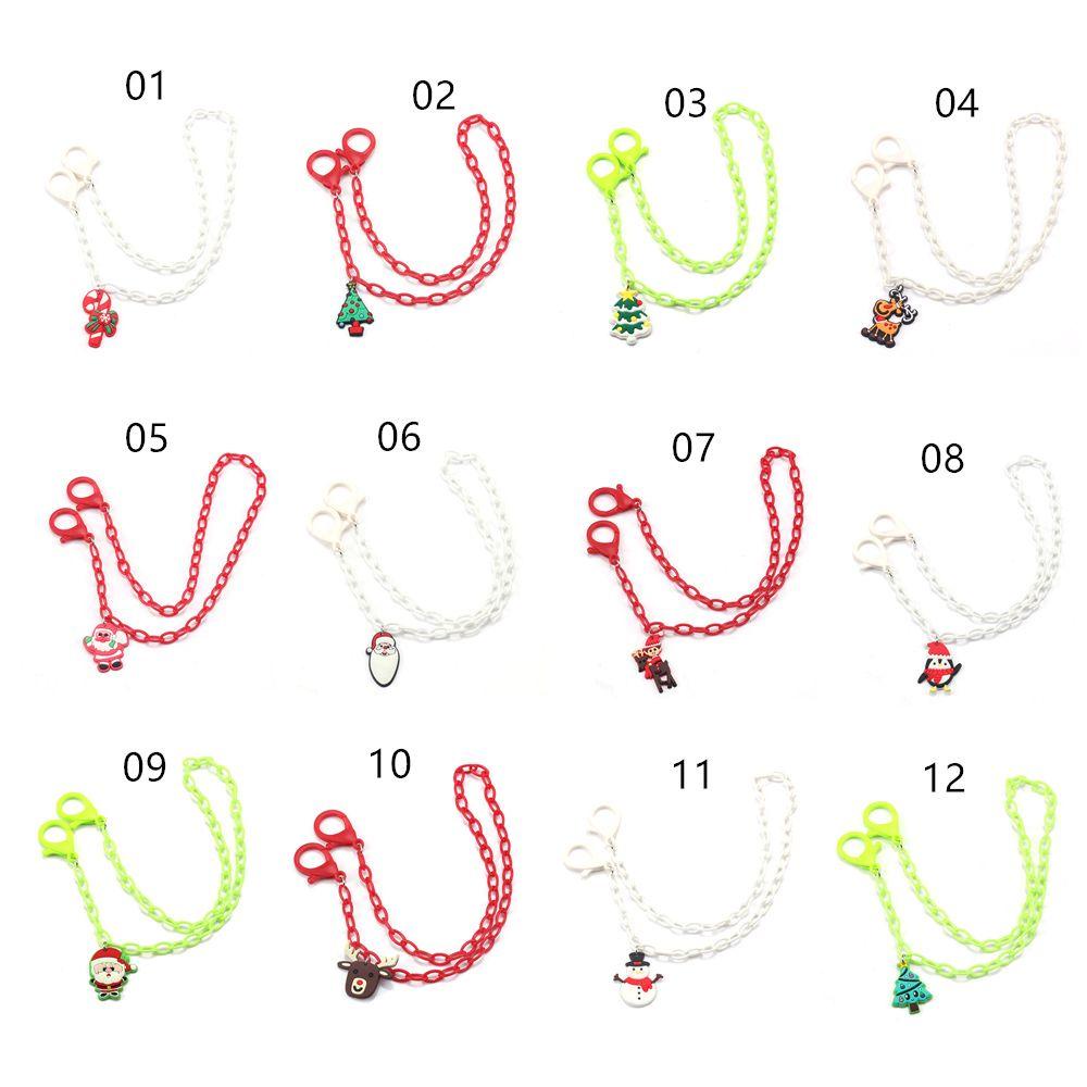 R-flower Face Cover Chain Anti-lost Fashion Lanyard protectionStrap Rantai Kacamata Seri Natal