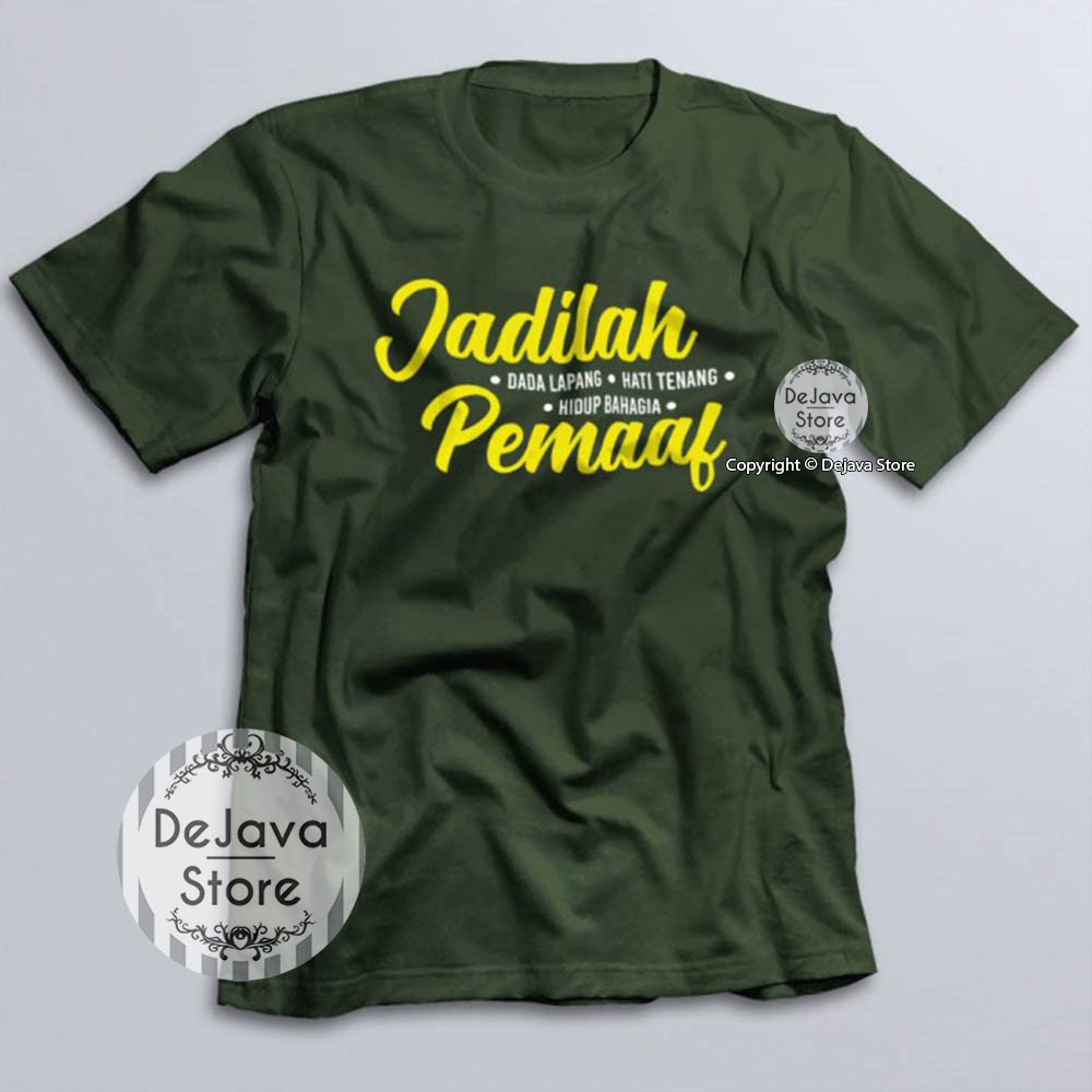 Kaos Dakwah Islami Jadilah Pemaaf Baju Santri Religi Tshirt Distro Muslim Premium-6