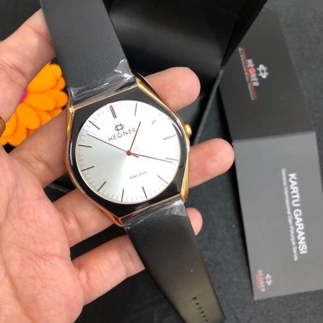 JAM TANGAN HEGNER ORI/BAHAN KULIT