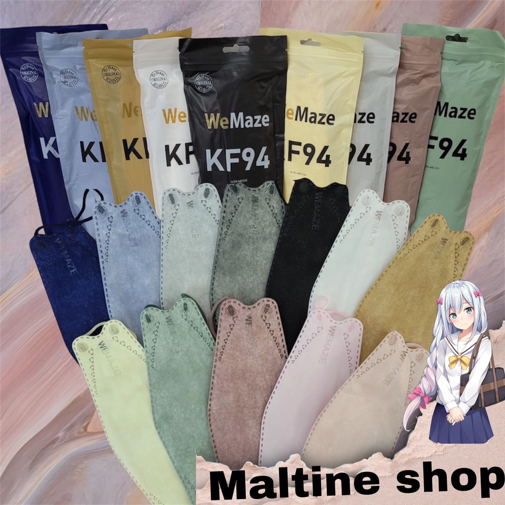 Masker KF94 4ply model convex masker 4D impor KF 94 disposable facemask