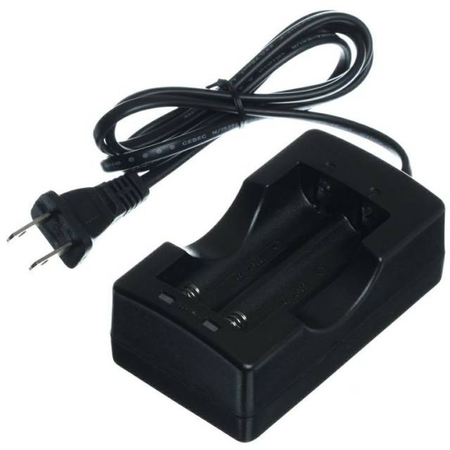 Charger Cesan Casan Senter Charging Batre Betrai Baterai 18650 Dual Slot