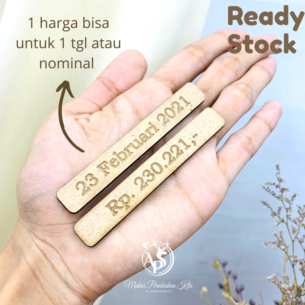 CUSTOM NAMA | TANGGAL | NOMINAL | GRAFIR NAMA BLOK DEKORASI MAHAR PERNIKAHAN