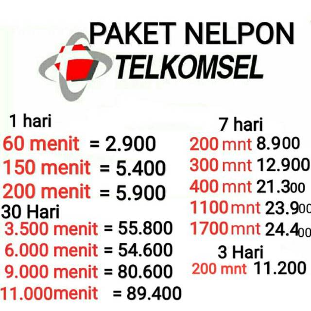 Paket Nelpon Telkomsel Shopee Indonesia