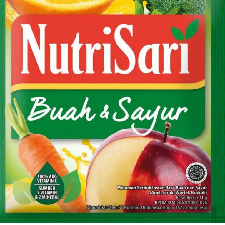 

[READY STOCK] Nutrisari Rasa Buah dan Sayur 1 Renceng Isi 10 Sachet